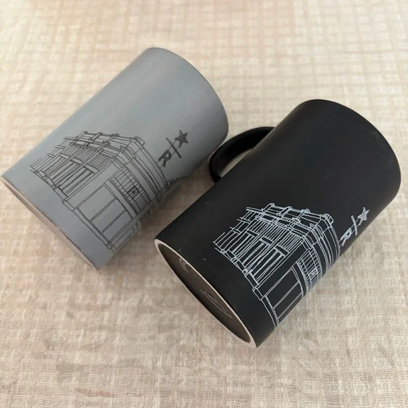 Starbucks Reserve Roastery Seattle Chicago Coffee Mug 10oz SET - Picture 2 of 3